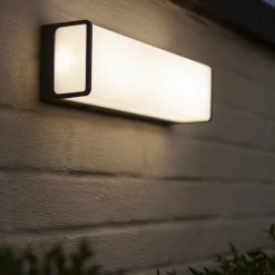 LED buitenwandlamp Doblo, rechthoek, 35cm, 4.000K