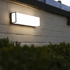 LED buitenwandlamp Doblo, rechthoek, 35cm, 4.000K