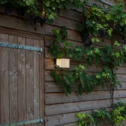 LED buitenwandlamp Doblo, kubus, 15 cm, 3.000 K