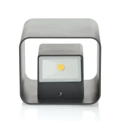 LED buitenwandlamp Dodd, hoekig, antraciet