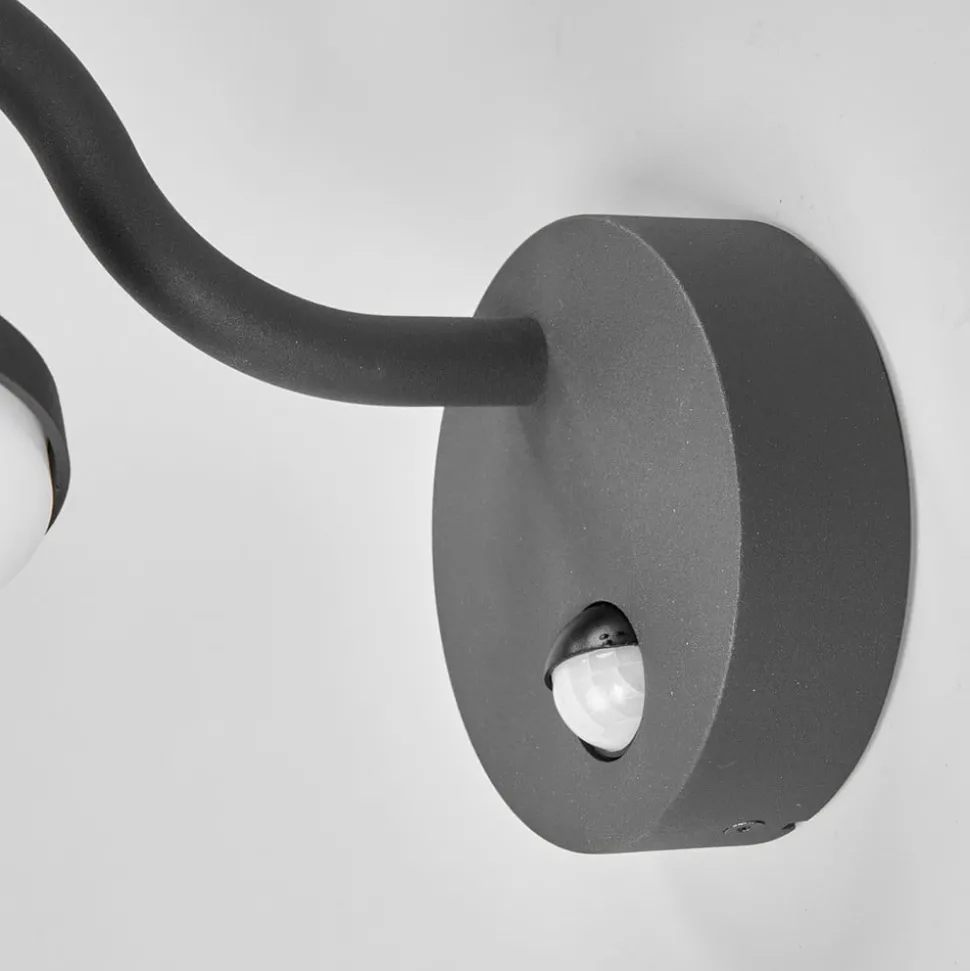 LED buitenwandlamp Finny met bewegingssensor