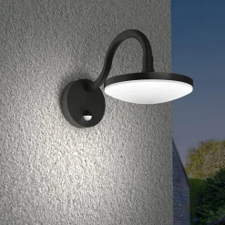 LED buitenwandlamp Finny met bewegingssensor