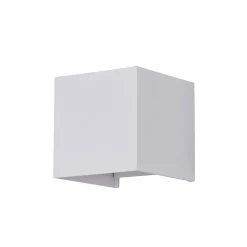 LED buitenwandlamp Fulton, 10x10cm, wit