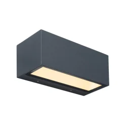 LED buitenwandlamp Gemini, 22cm, 3.000K, antraciet