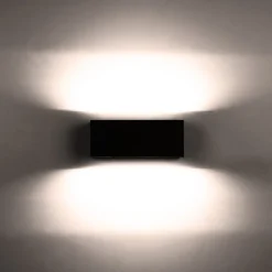 LED buitenwandlamp Gemini, 22cm, 3.000K, antraciet