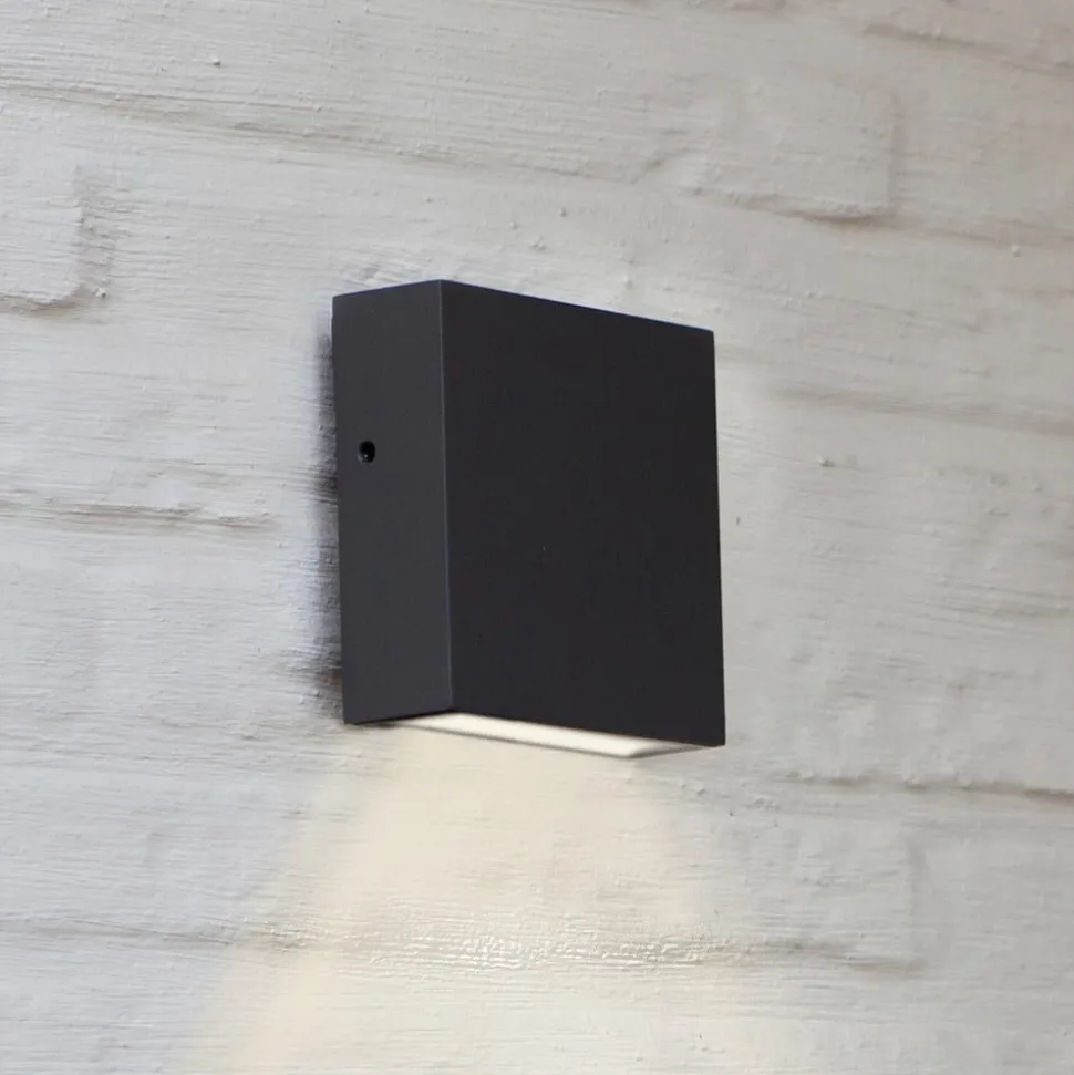 LED buitenwandlamp Gemini XF, aluminium, antraciet