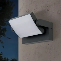 LED buitenwandlamp Ginger, IP54, CCT. antraciet