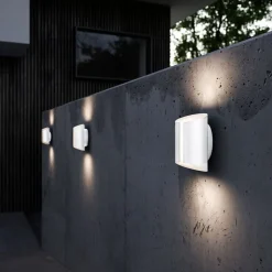 LED buitenwandlamp Grip, CCT Smart Home, wit