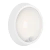 LED buitenwandlamp Helsinki, sensor, IP44, wit