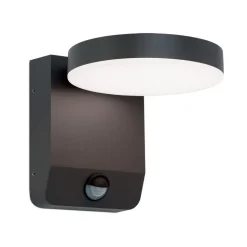 LED buitenwandlamp Hendryk met sensor, zwart