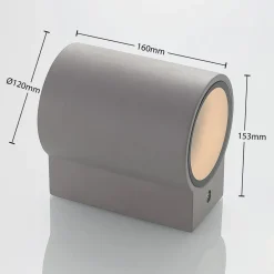 LED buitenwandlamp Katalia Beton, één lampje