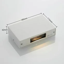 LED buitenwandlamp Katla van aluminium