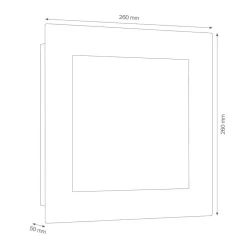 LED buitenwandlamp 3007LED, grafiet