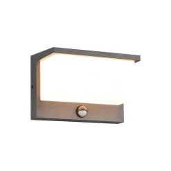 LED buitenwandlamp Nestos, bewegingsmelder, IP54