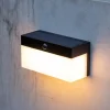 LED buitenwandlamp op zonne-energie Fran, CCT