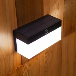 LED buitenwandlamp op zonne-energie Fran, CCT