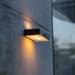 LED buitenwandlamp op zonne-energie Fadi, CCT