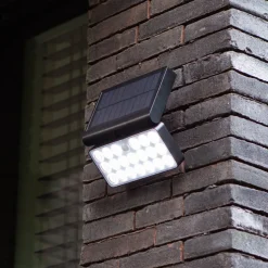 LED buitenwandlamp op zonne-energie Tuda, 18 cm