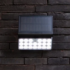 LED buitenwandlamp op zonne-energie Tuda, 18 cm