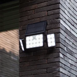 LED buitenwandlamp op zonne-energie Tuda, 32,1 cm