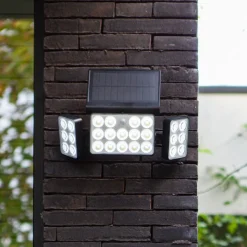 LED buitenwandlamp op zonne-energie Tuda, 32,1 cm