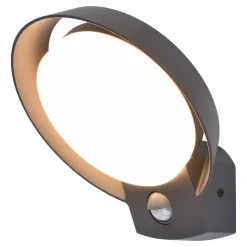 LED buitenwandlamp Polo van gegoten alu sensor