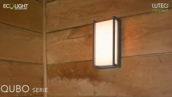 LED buitenwandlamp Qubo, RGBW smart bestuurbaar