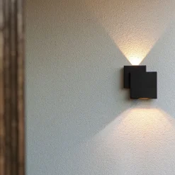 LED buitenwandlamp Rialto, up-/downlight, IP44