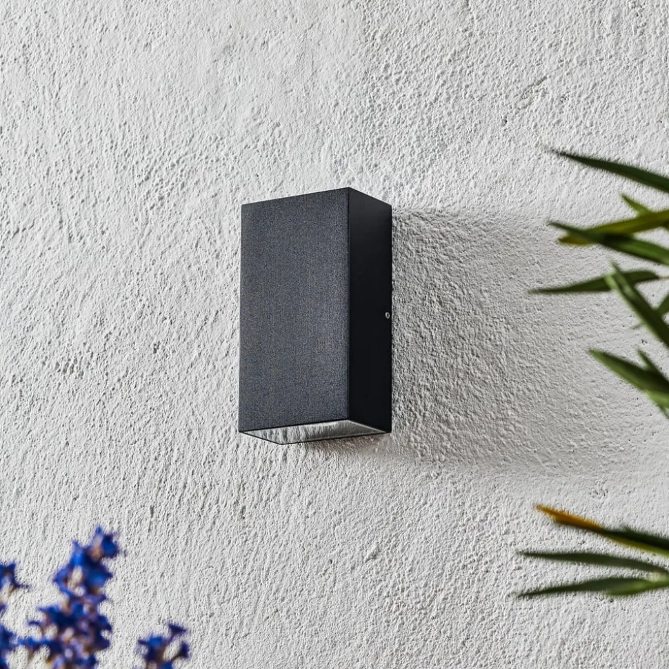 LED buitenwandlamp Rold, hoekige vorm