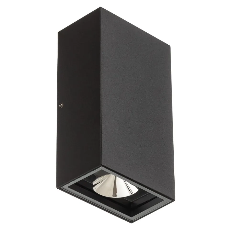 LED buitenwandlamp Rold, hoekige vorm