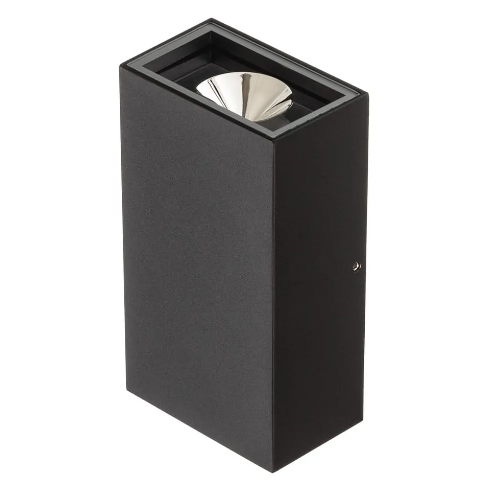 LED buitenwandlamp Rold, hoekige vorm