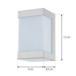 LED buitenwandlamp Severina, roestvrij staal