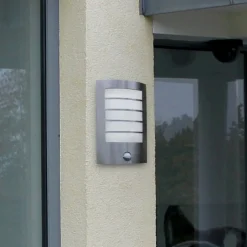 LED buitenwandlamp Slim met bewegingssensor IP44