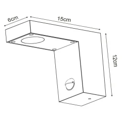LED buitenwandlamp Texas met bewegingsmelder