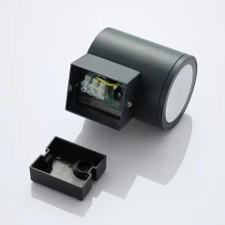 LED buitenwandlamp Visavia, één lampje