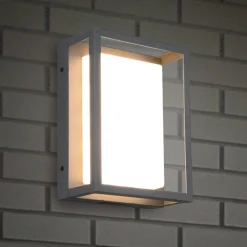 LED buitenwandlamp Witham, IP54, CCT, antraciet