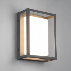 LED buitenwandlamp Witham, IP54, CCT, antraciet