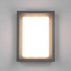 LED buitenwandlamp Witham, IP54, CCT, antraciet