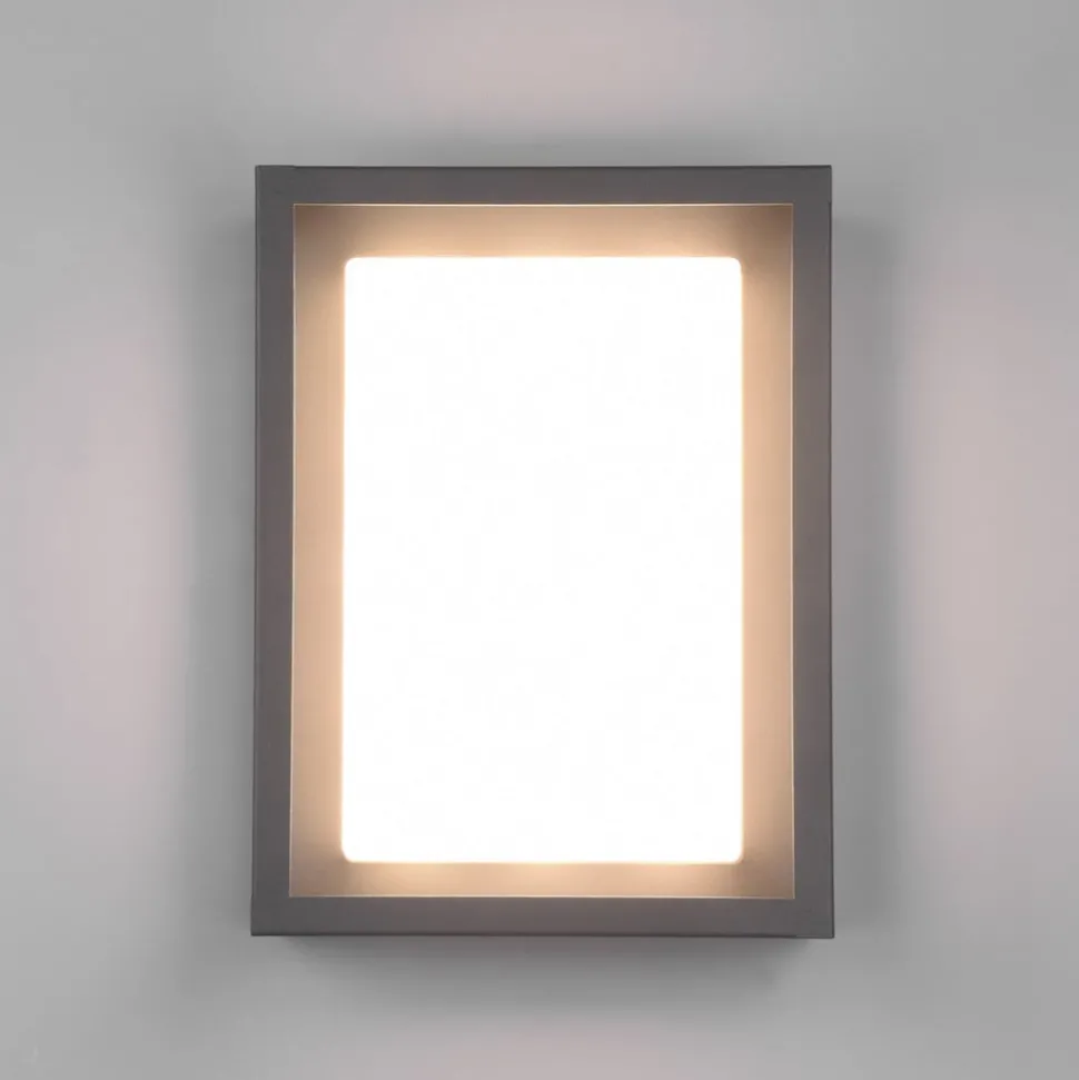 LED buitenwandlamp Witham, IP54, CCT, antraciet