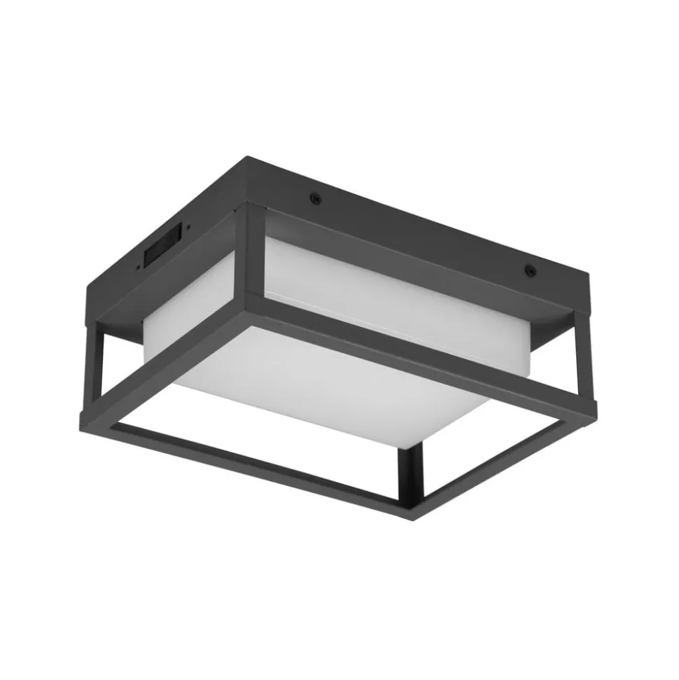 LED buitenwandlamp Witham, IP54, CCT, antraciet