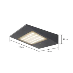 LED buitenwandsolarlamp CMD 9019 met sensor