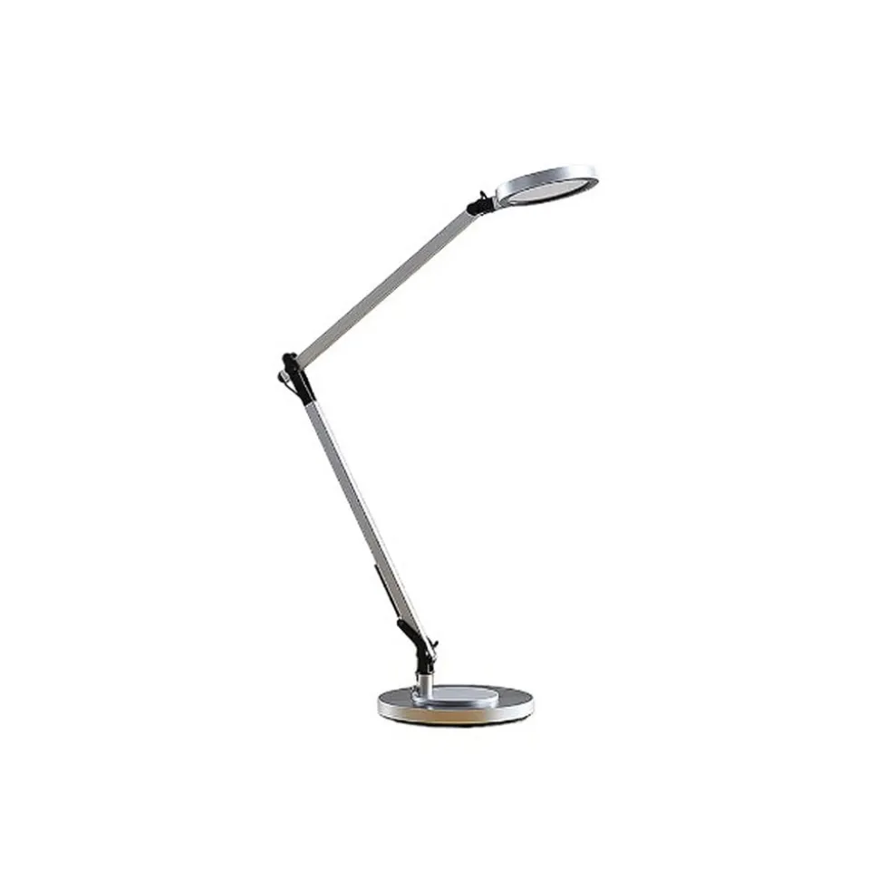 LED burealamp Rilana met dimmer, zilver