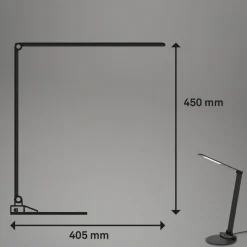LED bureaulamp Haiti touchdim CCT zwart