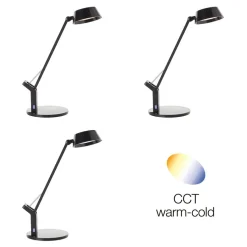 LED bureaulamp Kaila, zwart