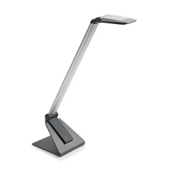 LED bureaulamp MAULsolaris, zilver, hoogte 64 cm