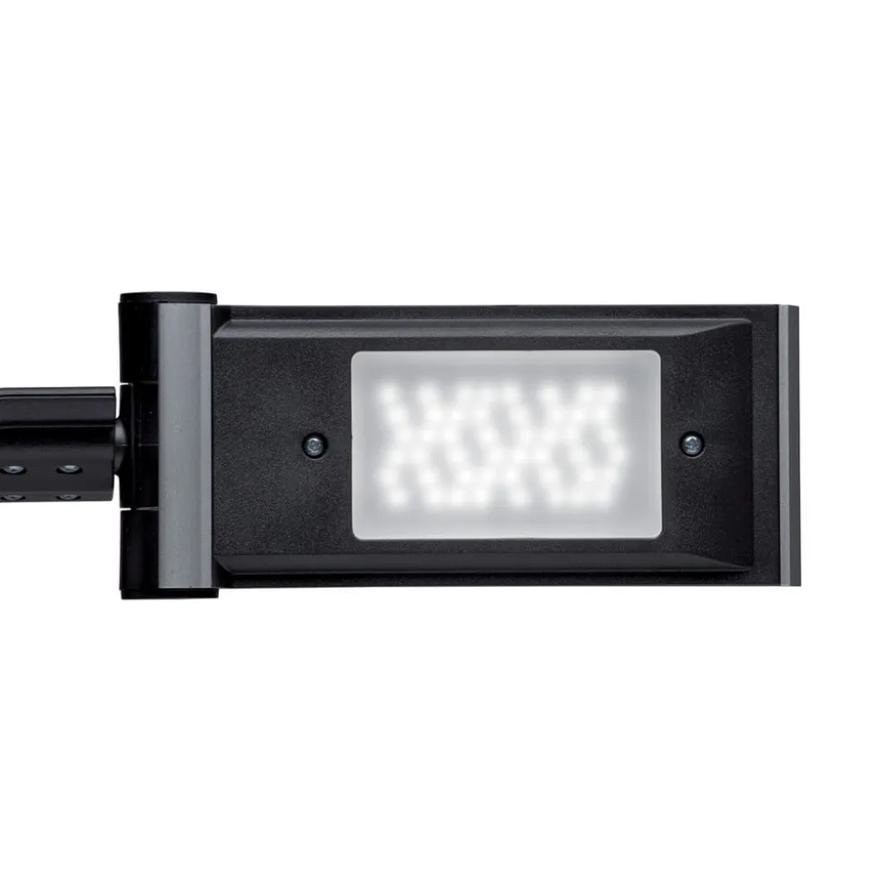 LED bureaulamp MAULsolaris, zilver, hoogte 64 cm