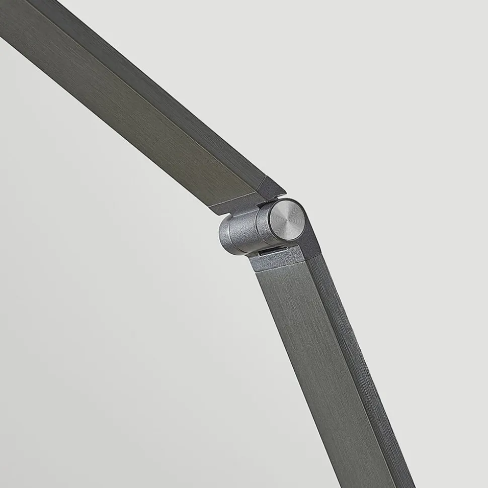 LED bureaulamp Mion, 41 cm, hoekig, dimbaar