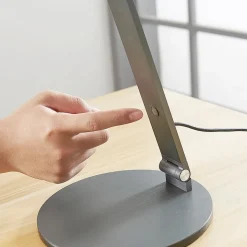 LED bureaulamp Mion, 41 cm, rond, dimbaar