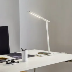 LED bureaulamp Orbit met inductie zilver