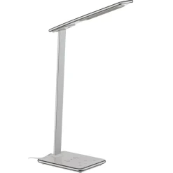 LED bureaulamp Orbit met inductie zilver